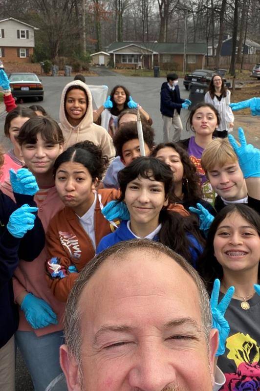 Many bags of trash were collected and made a big impact on our immediate community. The students enjoyed working together and making an immediate difference in the appearance of their community! 