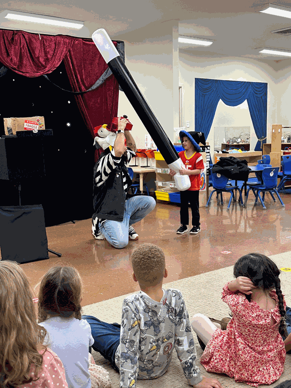 Pre-K and kindergarten students at Our Lady of Mercy School in Winston-Salem celebrated student appreciation day with a magic show.