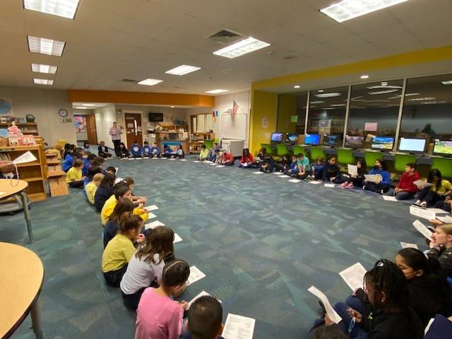 “It was beautiful to hear the students voice in unison as we joined together in prayer.”