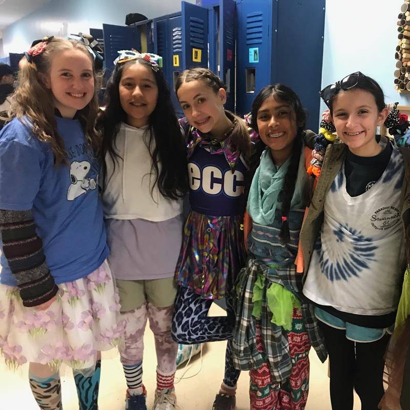 Sacred Heart School’s Wacky Tacky Tuesday included a 30-minute staff swap at the end of the day where teachers switched positions in the school. Names were drawn for each position at morning assembly to cheers from students. 
