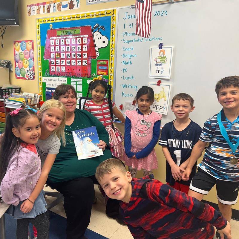 Sacred Heart School’s Wacky Tacky Tuesday included a 30-minute staff swap at the end of the day where teachers switched positions in the school. Names were drawn for each position at morning assembly to cheers from students. 