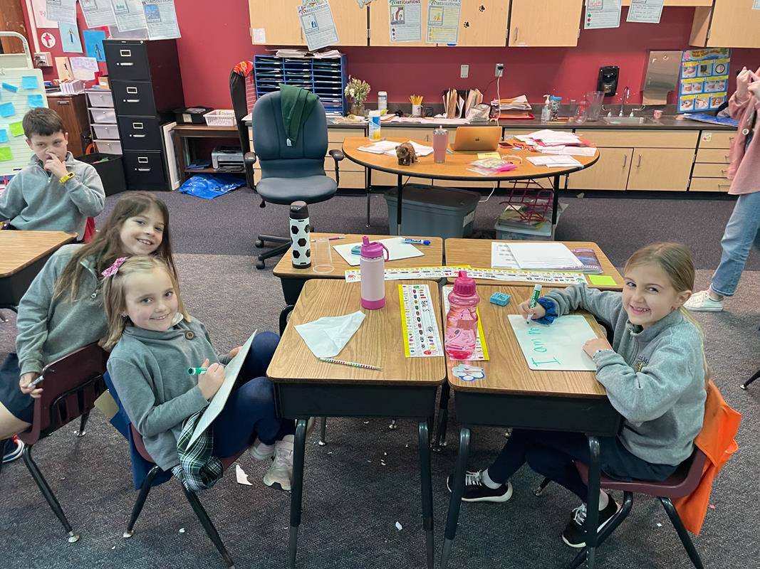 Students at St. Mark School.