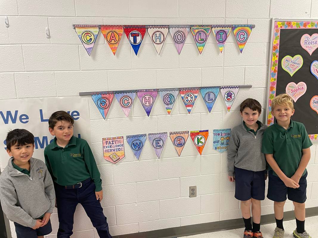 Students at St. Mark School.