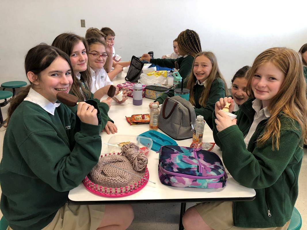 St Michael School Catholic Schools Week ice cream social.