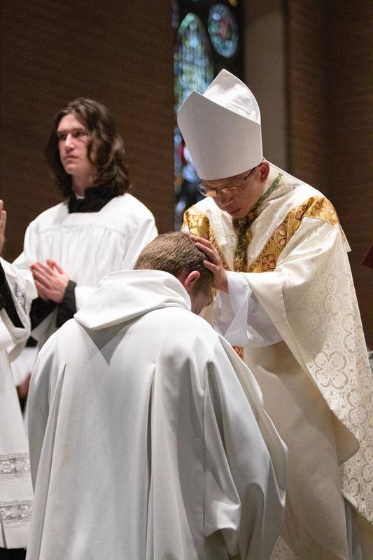 Benedictine monk, Brother James Raber, ordained a deacon