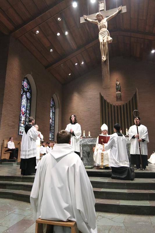 Brother Raber's ordination as a transitional deacon