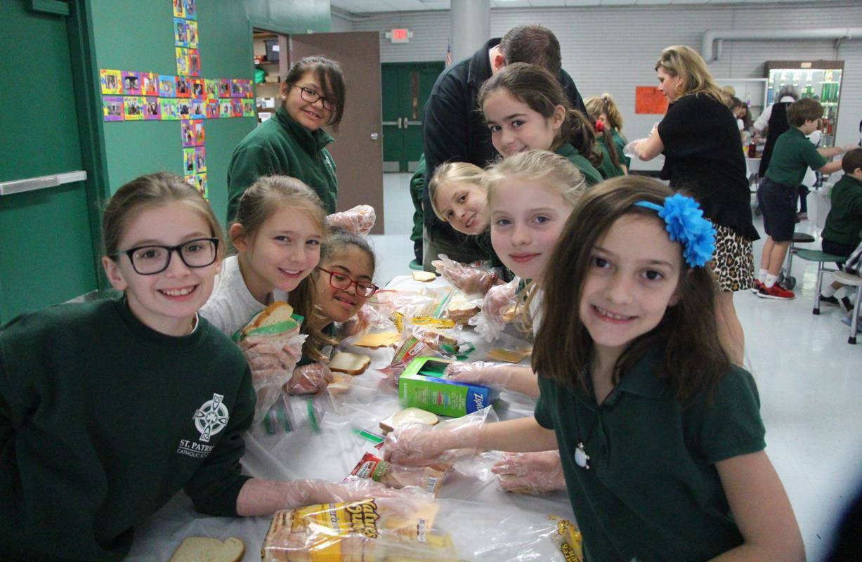 Students at St. Patrick School celebrate Catholic Schools Week. (Photos provided by Angie Noonan)
