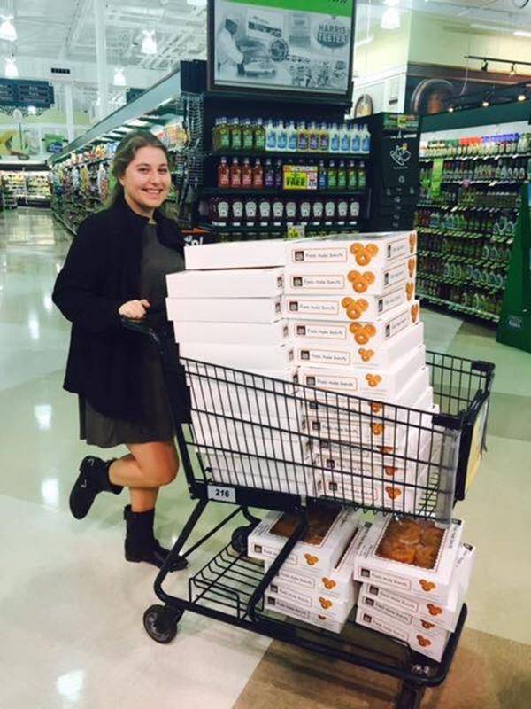 Christ the King High Schoolers were treated to some donuts for Catholic Schools Week. (Photo via Facebook)