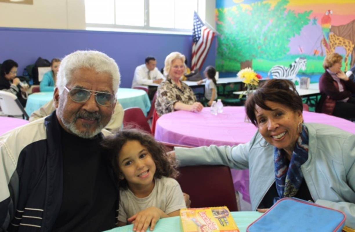 St. Michael Catholic School wrapped up Catholic Schools Week with a Grandparents’ Day event. Pic-tured are Charles Assencoa, Madison Comer, and Linda Assencoa. (Photo submitted by Emma Hughlett)
