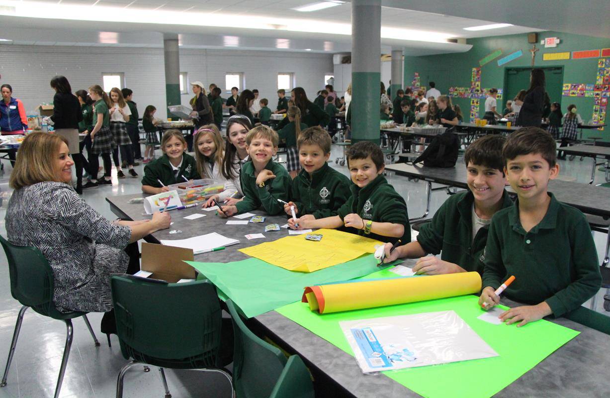 Students at St. Patrick School celebrate Catholic Schools Week. (Photos provided by Angie Noonan)