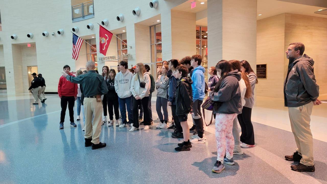 The class visited the National Museum of the Marine Corps on April 29.