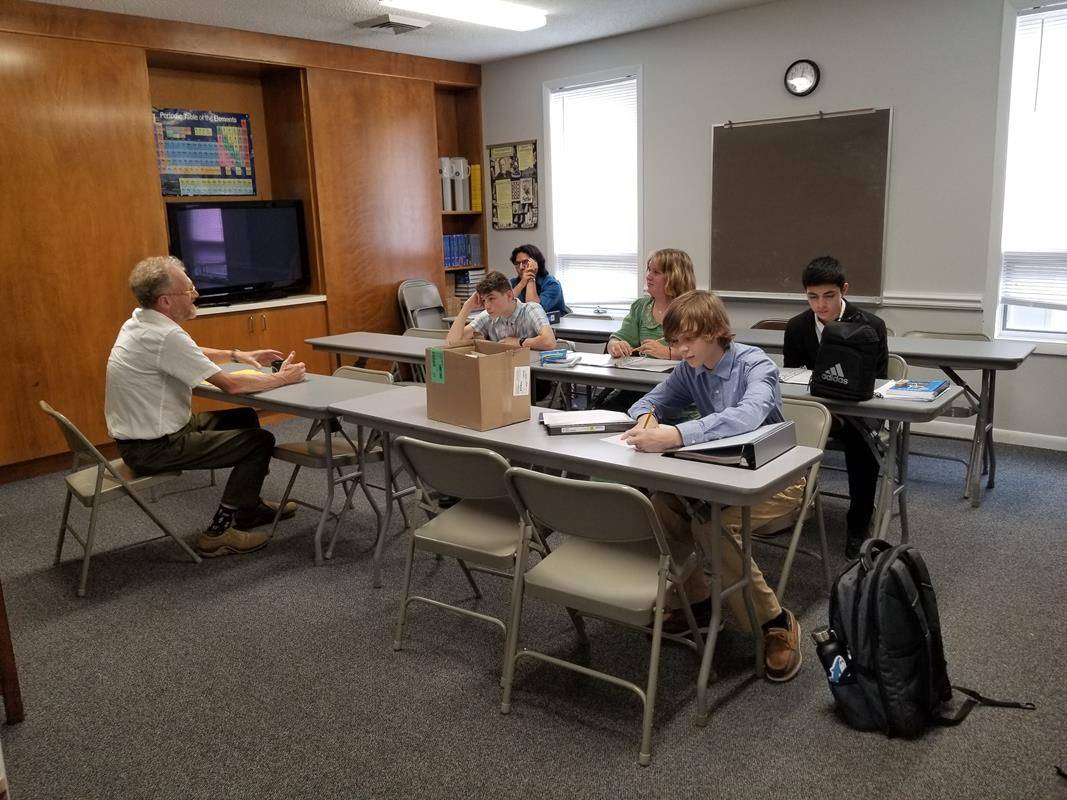 New literature and history teachers started, and lunch break was celebrated with a pick-up soccer game and music.