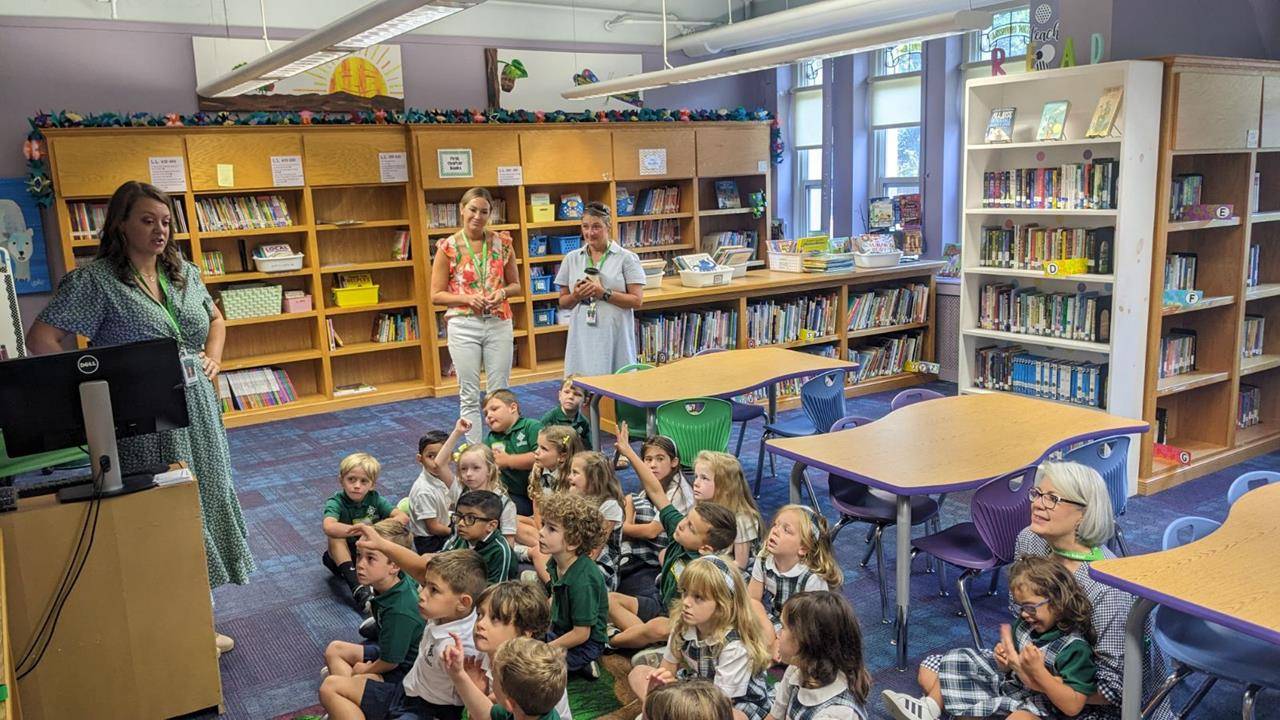 St. Patrick School on the first day of the year.