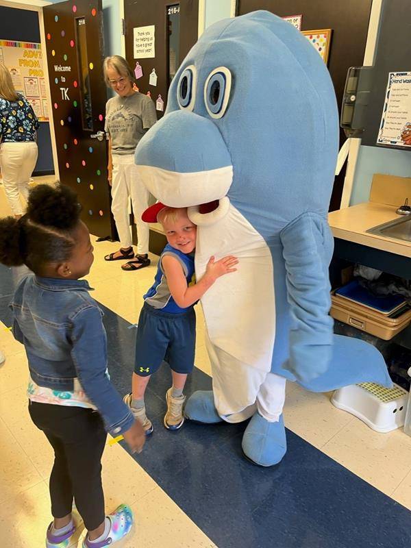 Students return to Sacred Heart School.