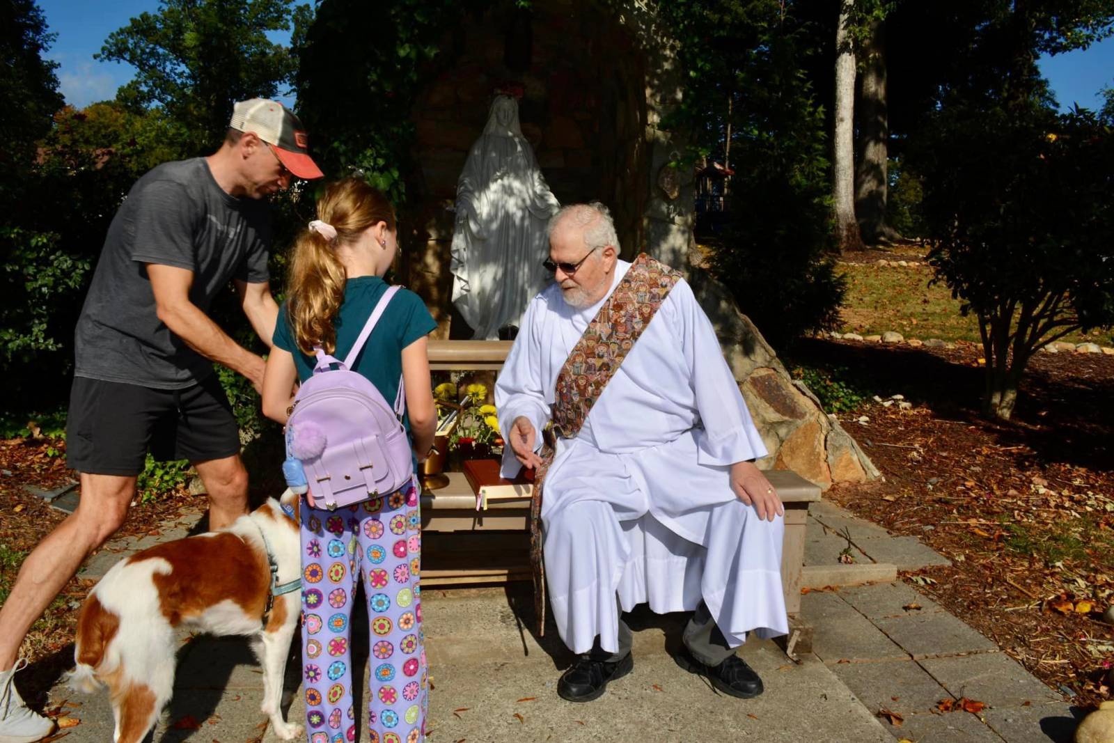 St. Gabriel Parish in Charlotte held a pet blessing.