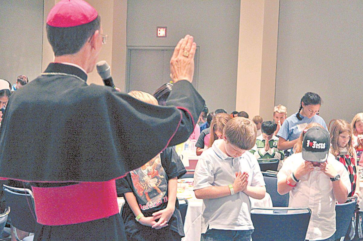 Bishop Jugis blesses children SAH (Copy)