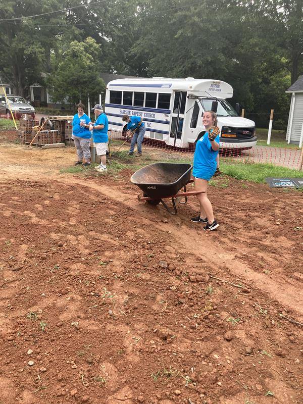 Habitat for Humanity church build in Shelby