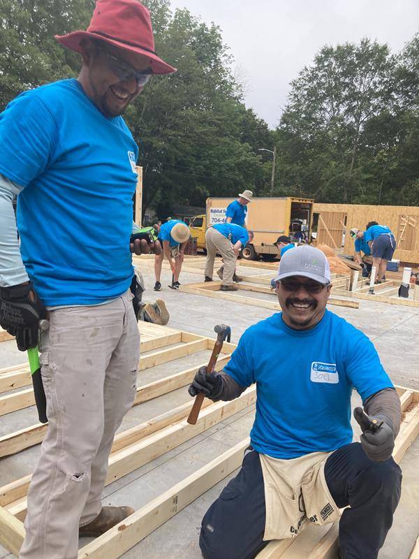 The Habitat for Humanity build is strengthening the bond between parishioners of St. Mary Help of Christians Church in Shelby.