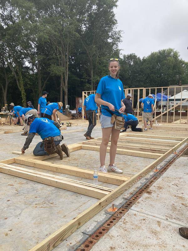 Habitat for Humanity church build in Shelby