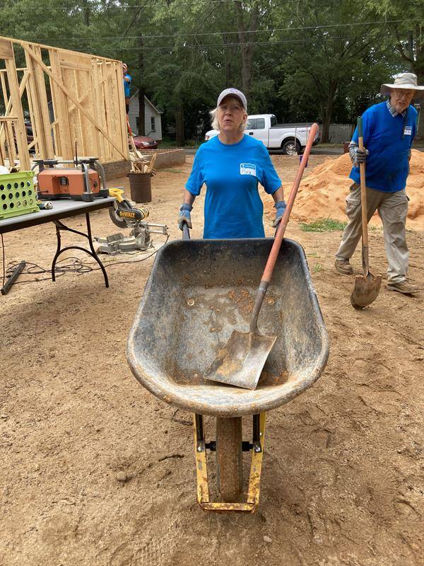 Habitat for Humanity church build in Shelby