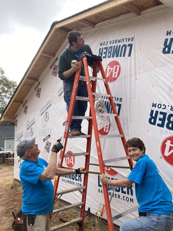 Habitat for Humanity church build in Shelby