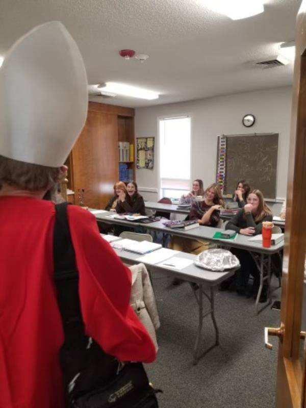 St. Nicholas surprised Canongate High School students this week. 