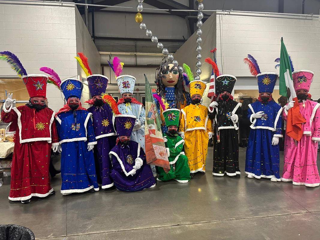 Our Lady of Guadaulpe celebrations in Asheville included a procession, followed by Mass, Mañanitas, dancing, and representation of the Guadalupan apparitions.