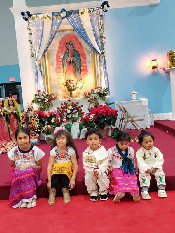 Christ the King Parish in High Point celebrated in the parish hall with dancing, singing and food.