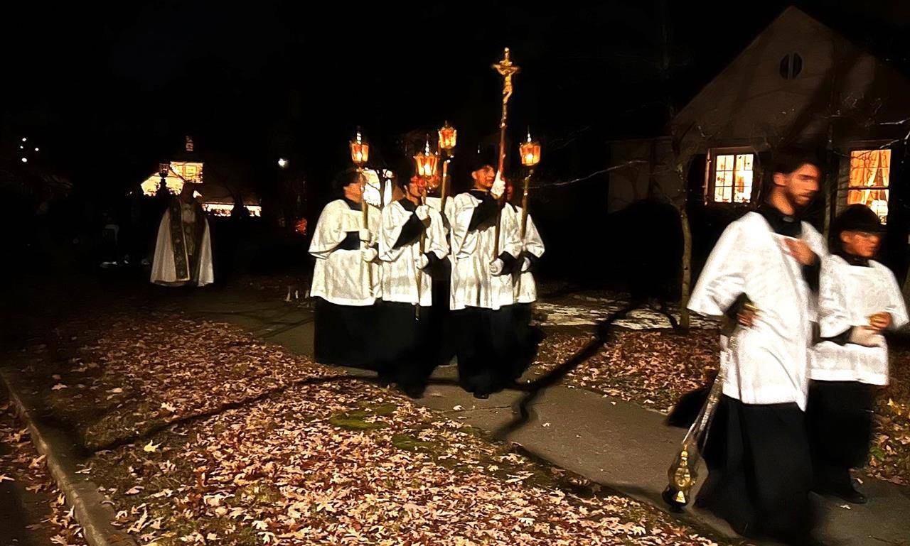 Our Lady of Grace Church in Greensboro held a procession and Mass followed by mariachi music, Mexican hot chocolate and pastries in the courtyard.