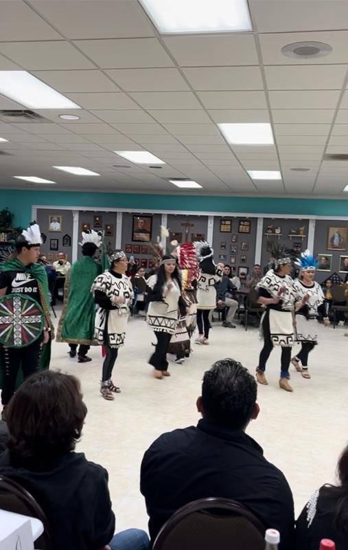 Our Lady of the Annunciation Church in Albemarle held Mass with celebration afterwards in the parish hall.