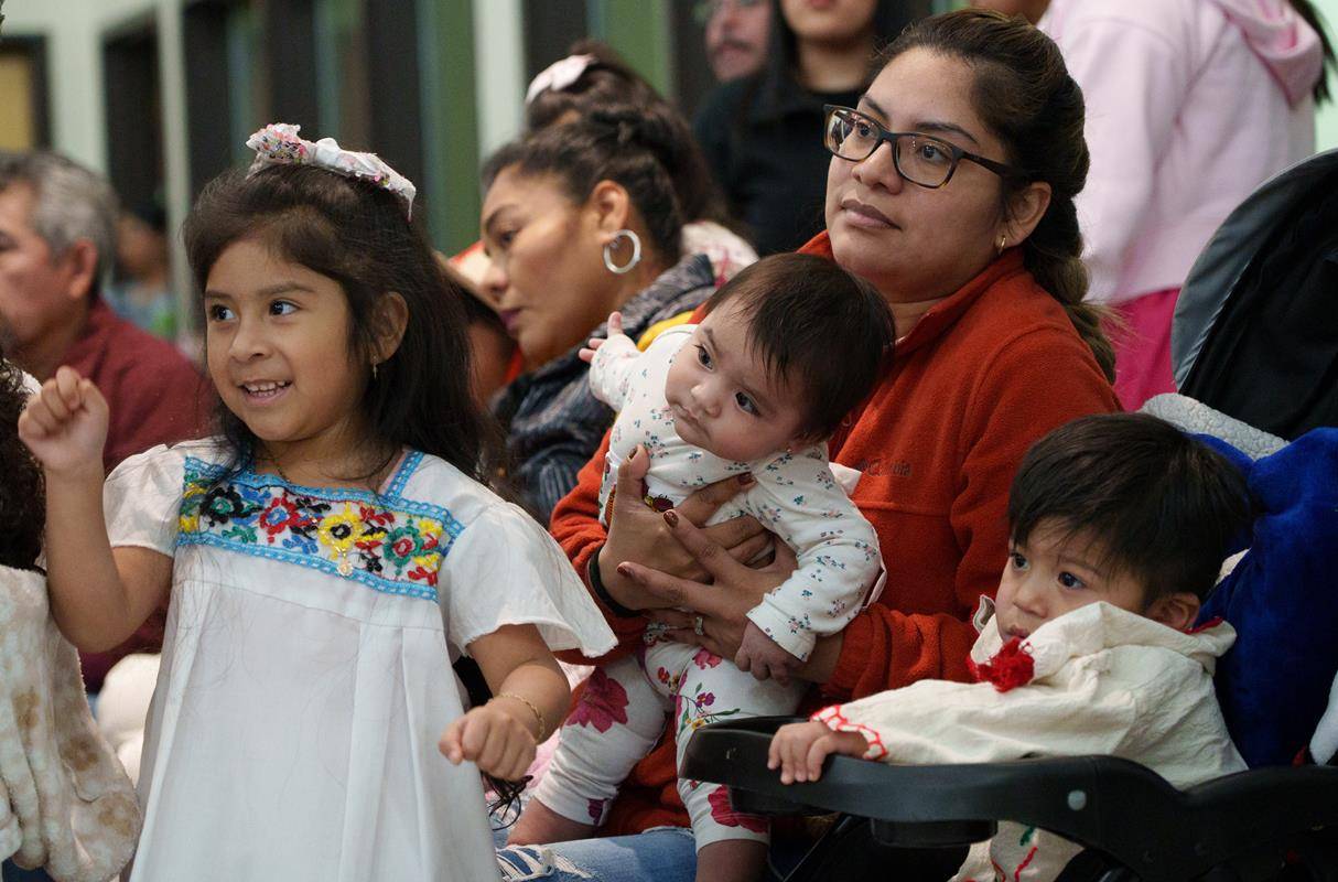 St. Mary Church in Greensboro held Mañanitas and mariachi music followed by Masses and a representation of the Guadalupe apparitions.