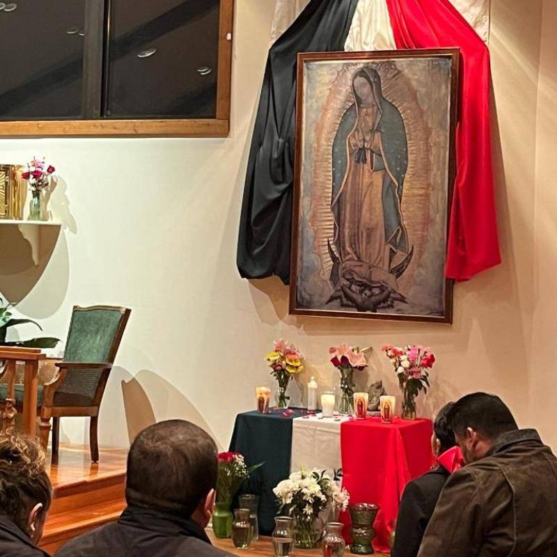 Celebration at St. John Baptist de la Salle Church in North Wilkesboro included Mass, dances, dancing and parish fellowship.