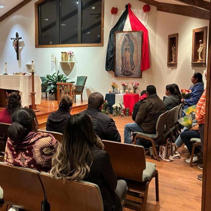 Celebration at St. John Baptist de la Salle Church in North Wilkesboro included Mass, dances, dancing and parish fellowship.