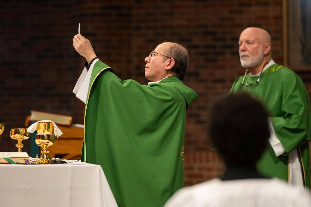 Our Lady of the Assumption School kicked off Catholic Schools Week by providing music for the 11 a.m. Mass at Our Lady of the Assumption Church. 