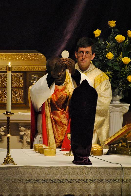 Mass celebrated at St. Thomas Aquinas in Charlotte.