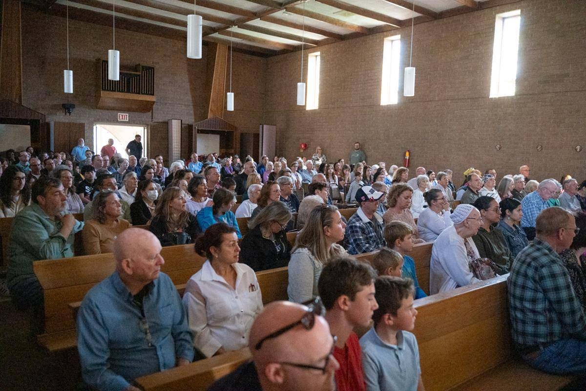 Living Stations of the Cross at Queen of the Apostles Church in Belmont.