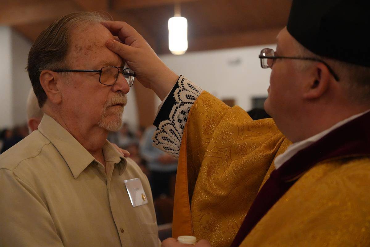 Easter Vigil at Our Lady of Lourdes in Monroe.