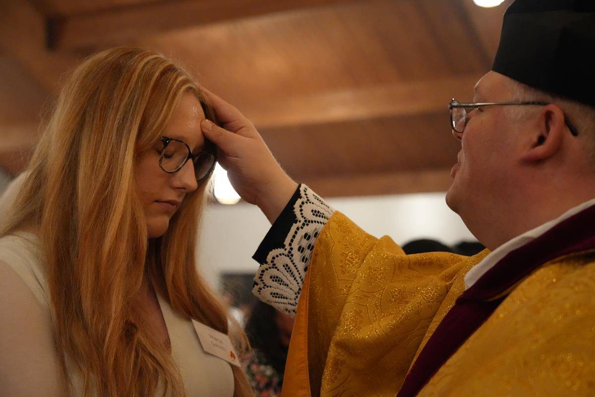 Easter Vigil at Our Lady of Lourdes in Monroe.