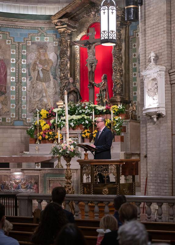 Easter Vigil at the Basilica of St. Lawrence in Asheville.