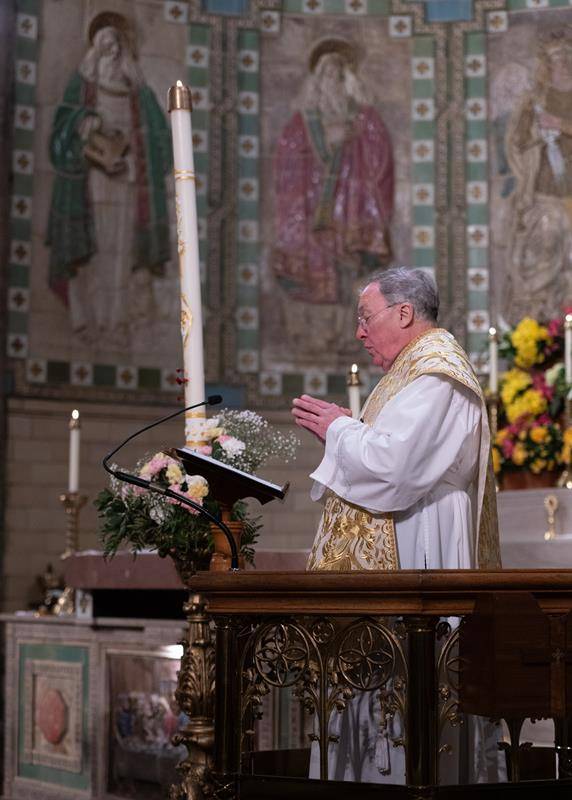 Easter Vigil at the Basilica of St. Lawrence in Asheville.