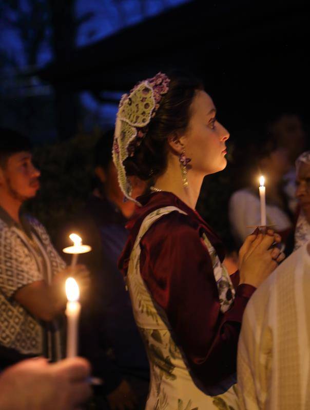 Easter Vigil at Our Lady of the Angels Church.