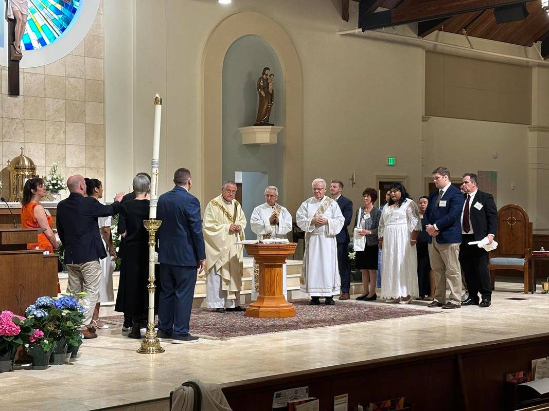 Easter Vigil at St. Luke Church in Mint Hill.