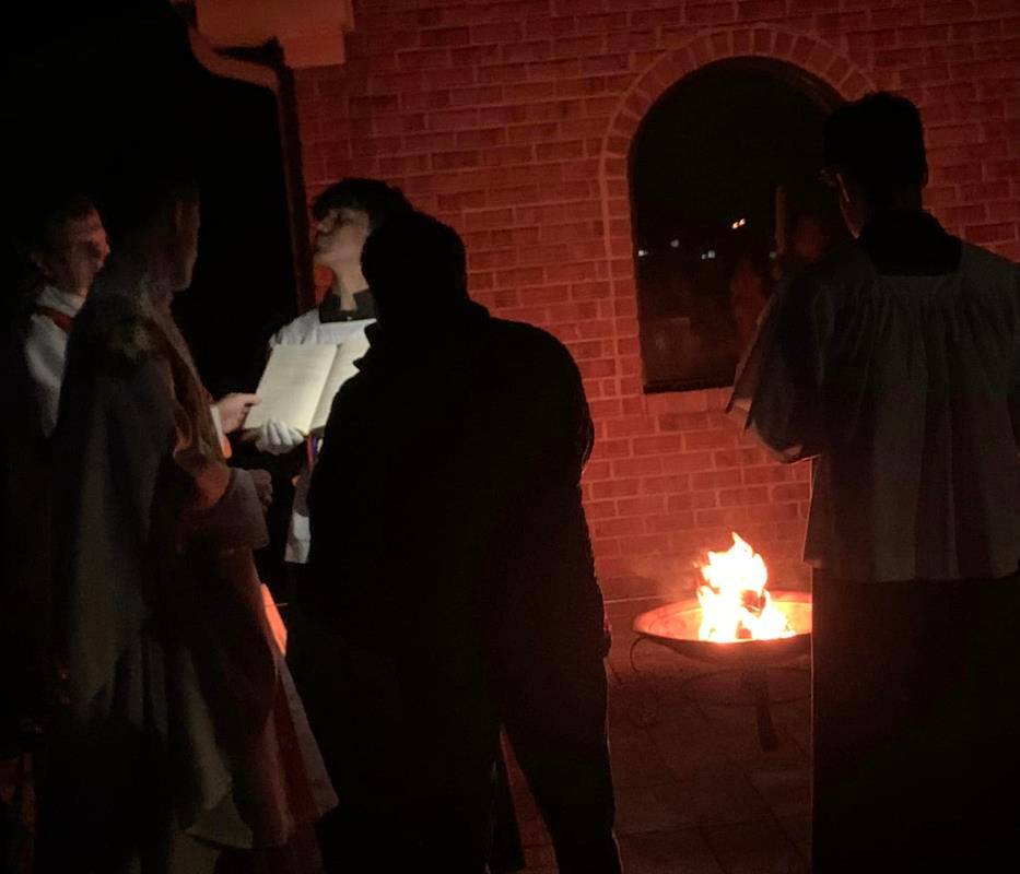 Easter Vigil at St. Mary Help of Christians in Shelby.