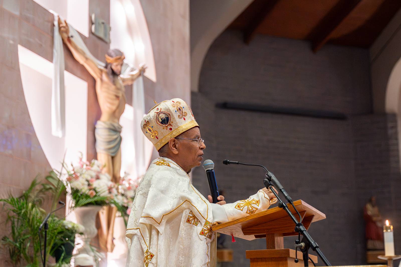 Eritrean archbishop visits Charlotte