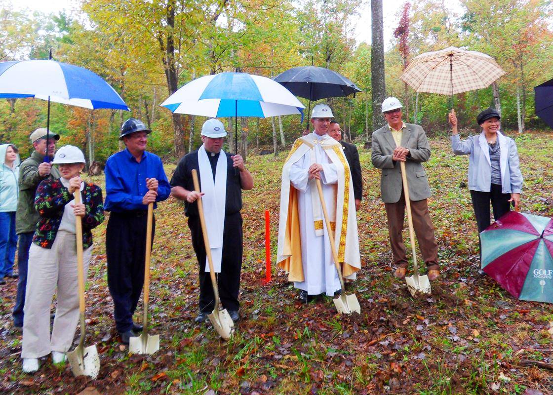 Groundbreaking of St Francis of Assisi Church in Jefferson in 2012