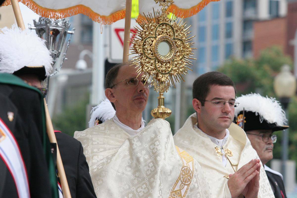 Eucharistic Congress procession through Charlotte in 2016
