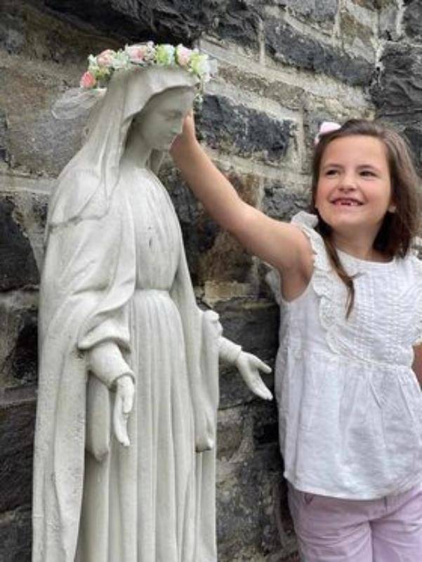 Crowning of Mary at St. Lucien Church in Spruce Pine. 