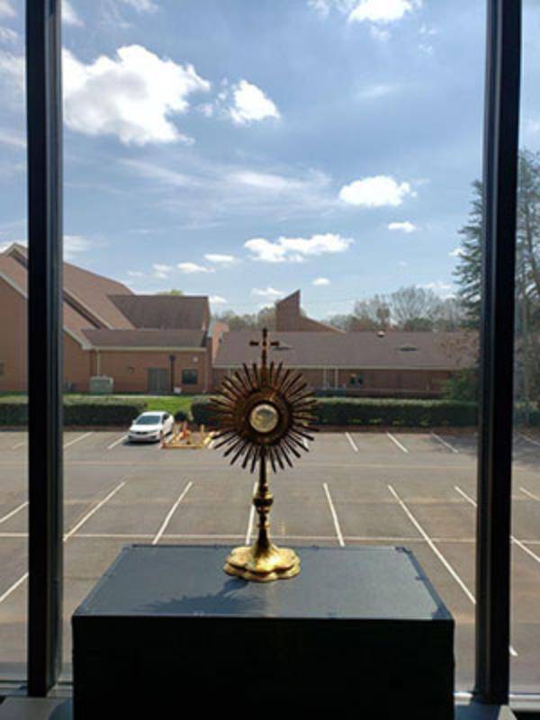 During the pandemic, parishes held drive up adoration and drive thru confessions.