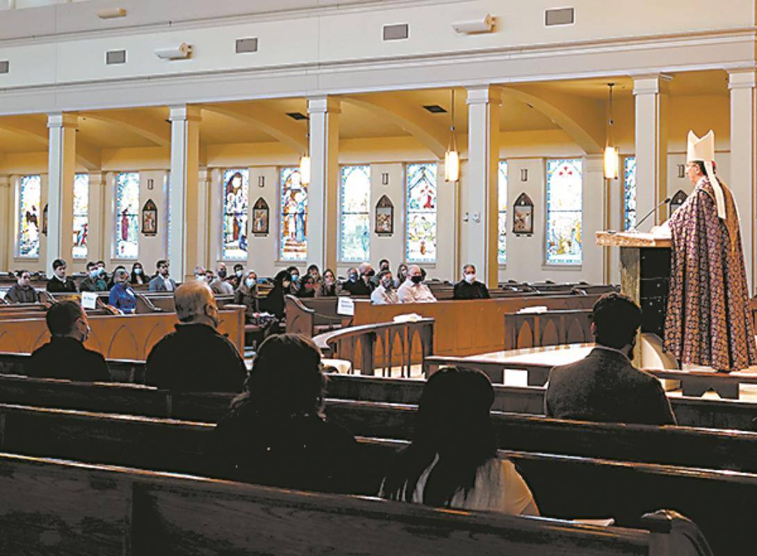 Rite of Election in 2021, where each parish presents its candidates and catechumens to the bishop.