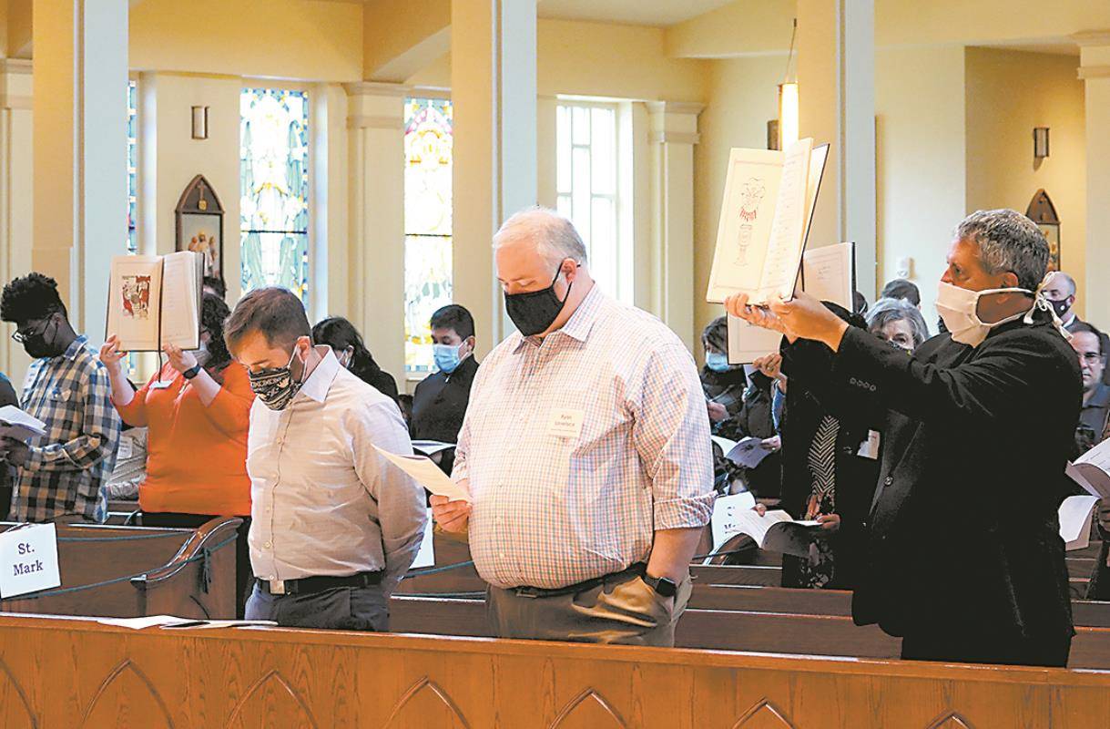 The pandemic impacted the number of people entering the chuch.